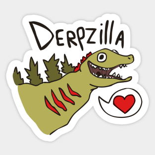 Derpzilla Sticker